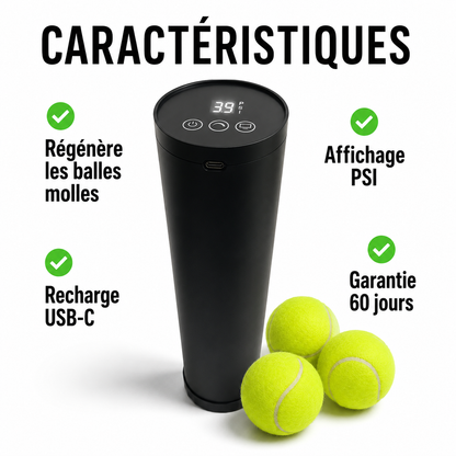 PressBall™ Pro — Pressuriseur électrique automatique pour balles toujours prêtes