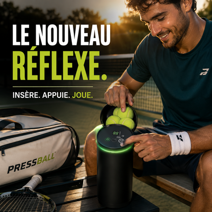 PressBall™ Pro — Pressuriseur électrique automatique pour balles toujours prêtes